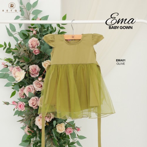 Gown Ema/01 Olive