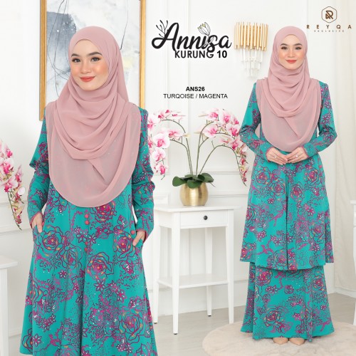 Annisa 10/26 Turqoise Magenta