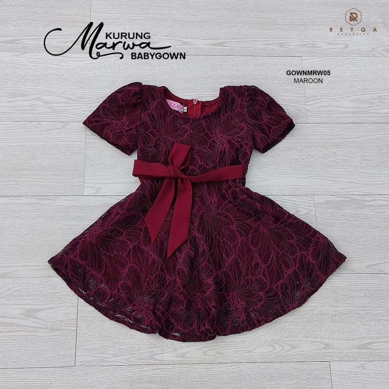 Gown Marwa/05 Maroon