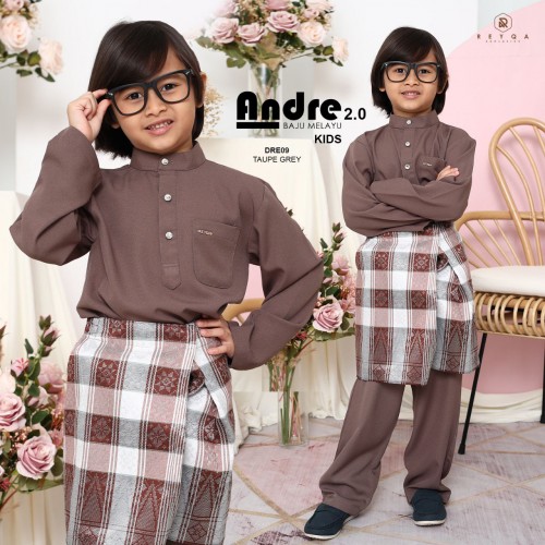 Andre/09 Taupe Grey Kids
