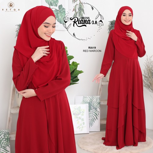 Riana/19 Red Maroon