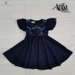 Gown Atifa/05 Navy blue